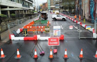 Busy road in Glasgow city centre closed for a month after sewer collapses