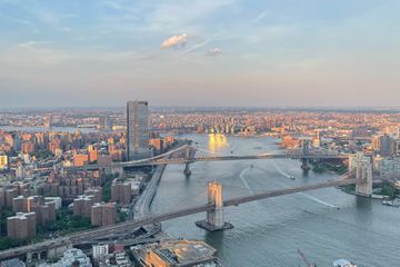 Aerial view of the NYC skyline