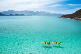 Danzante Bay Resort with crystal clear blue water