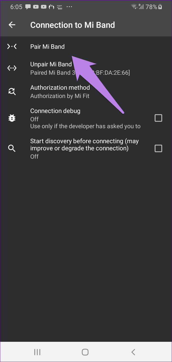 Cannot pair mi band 14
