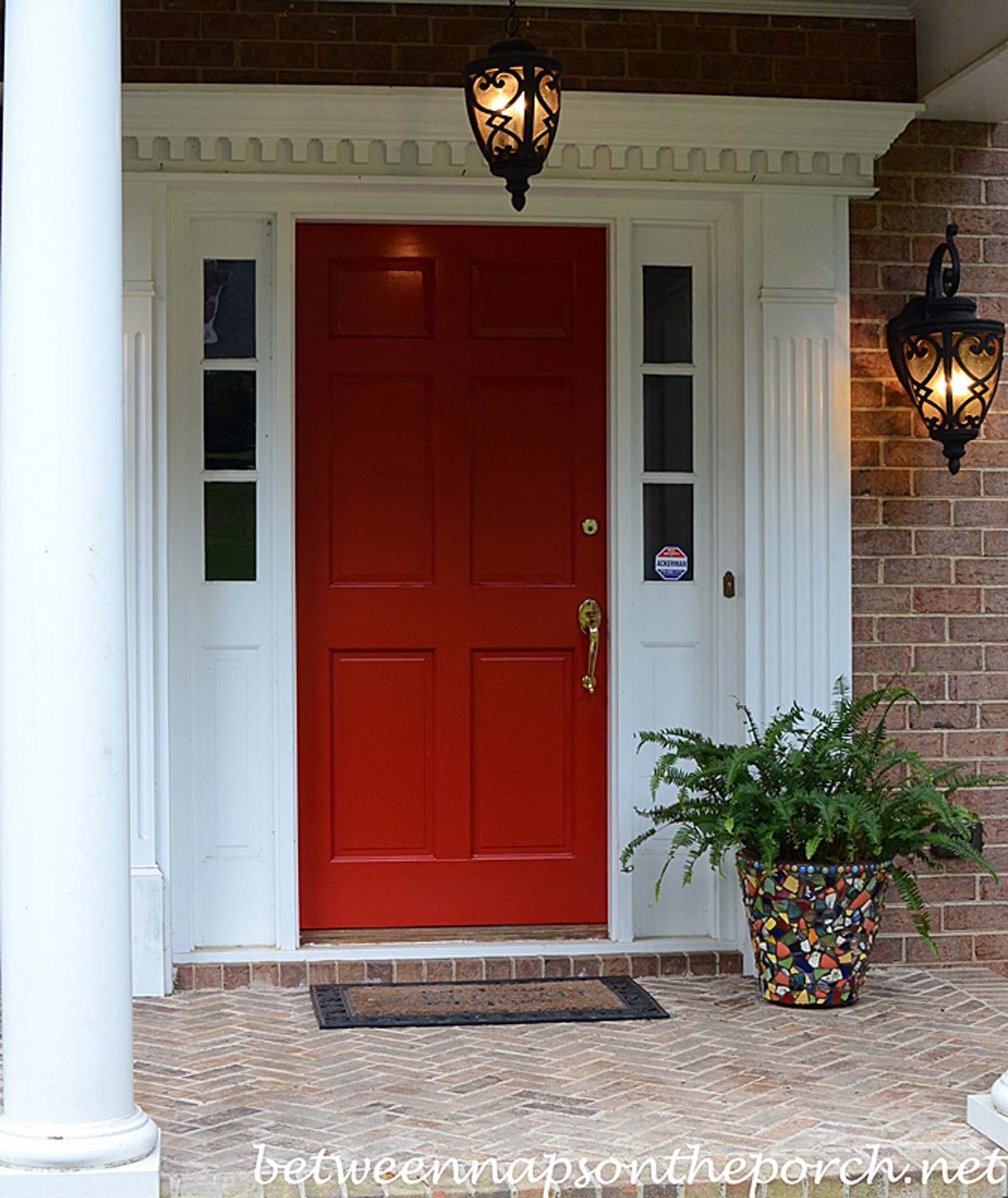 benjamin moore heritage red front door