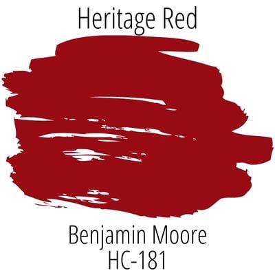 Benjamin Moore Heritage Red HC-181 paint swatch